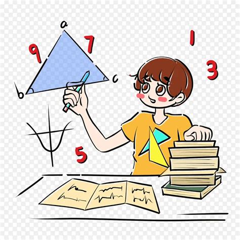 数学暑期培训女孩素材图片免费下载-千库网