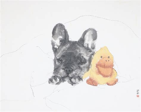 狗狗系列作品|纯艺术|国画|邦邦画画 - 原创作品 - 站酷 (ZCOOL)