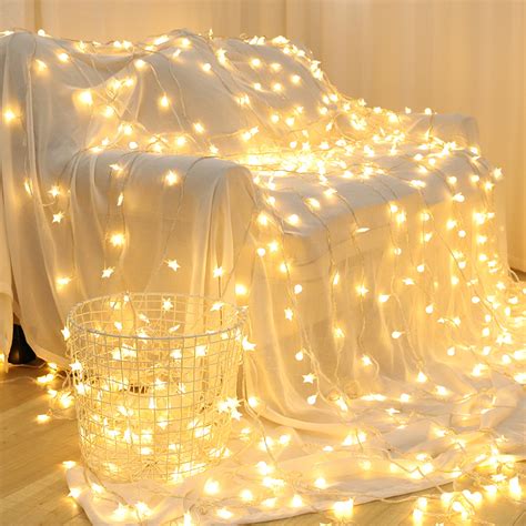 led星星灯串 小圆球泡串灯 电池USB家居婚礼布置装饰彩灯 星星灯-阿里巴巴
