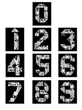 阿拉伯数字设计,数字字体,字体设计,设计模板,汇图网www.huitu.com