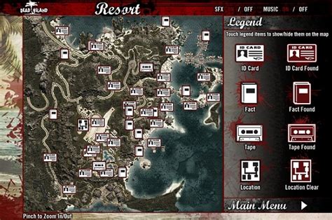 图示《死亡岛》全部可收集物品地点-乐游网