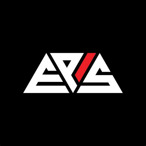 EPS triangle letter logo design with triangle shape. EPS triangle logo ...