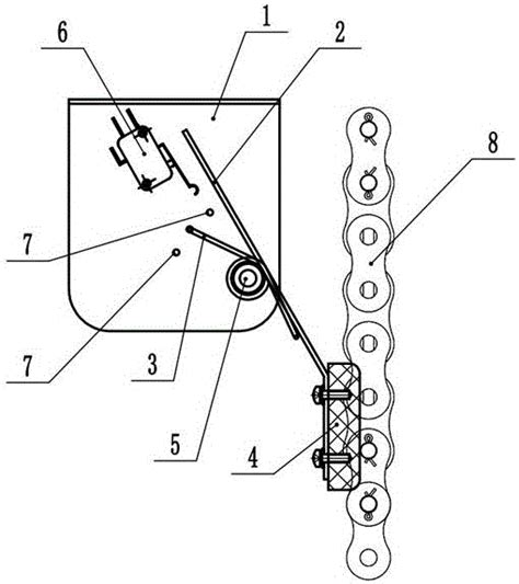 机械立体车库防松断链检测装置的制作方法