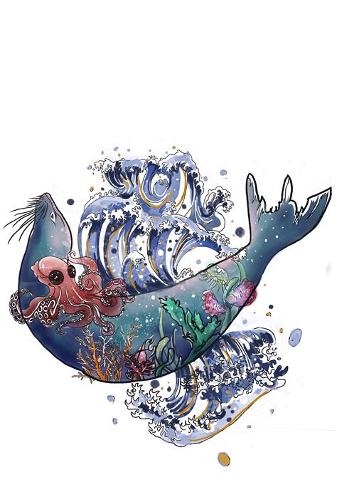 智慧海洋-海洋文化创意大赛入围作品|插画|其他插画|Ivan822 - 原创作品 - 站酷 (ZCOOL)