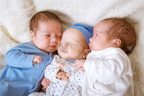 三胞胎,新生儿,男孩,裹毯,婴儿,可爱的,请柬,兄弟,家庭,边框