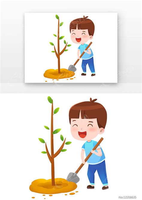 植树节儿童植树男孩种树素材_植树造林图片_公益广告图片_第9张_红动中国