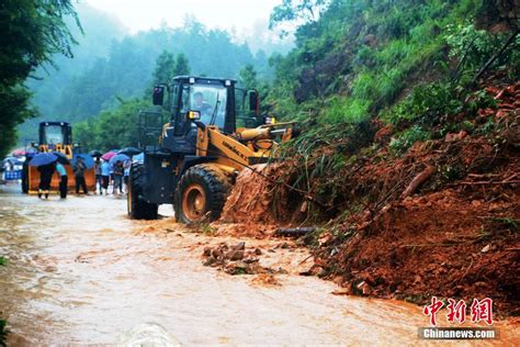 江西多地遭受强对流天气袭击 水位上涨公路被淹-天气图集-中国天气网