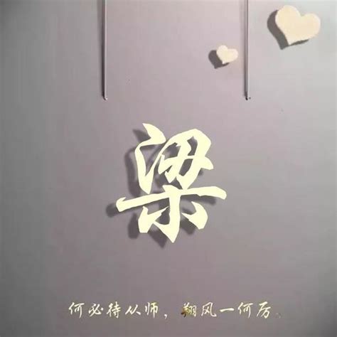 姓氏头像非主流梁