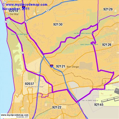 Zip Code Map of 92121 - Demographic profile, Residential, Housing ...