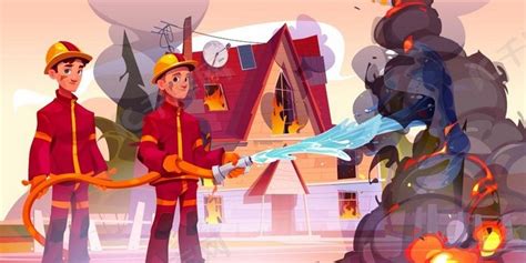 消防队员用水管扑灭屋内的点火装置。背景图片免费下载_海报banner/高清大图_千库网(图片编号6203080)