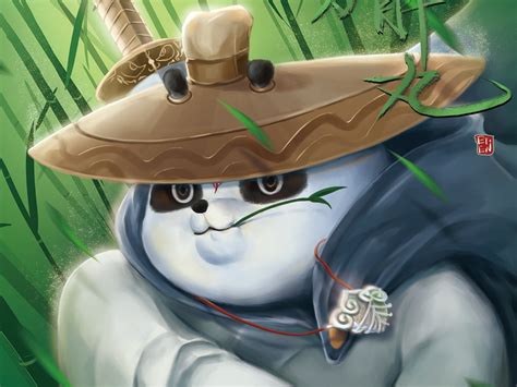 《东方胖丸》熊猫国潮创作大赛——竹林剑客_画画的长生呀-站酷ZCOOL