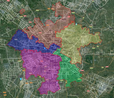 成都市中心城区行政图，面积排名，你所在的区排在第几名呢？