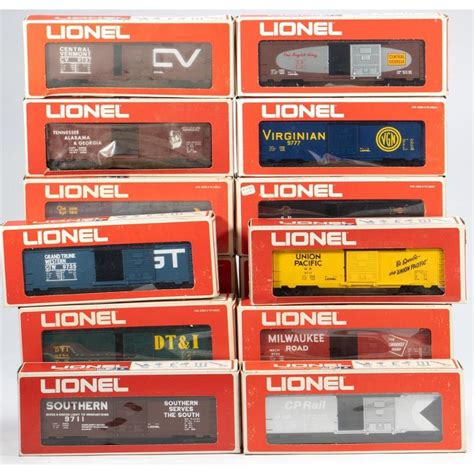 Bid Now: Lionel 14 Box Cars: 6-9755, 6-9776, 6-9727, 6-9764, 6-9747, 6 ...