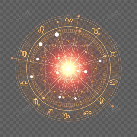 命运之轮金色发光光效占卜星盘元素素材下载-正版素材402040469-摄图网