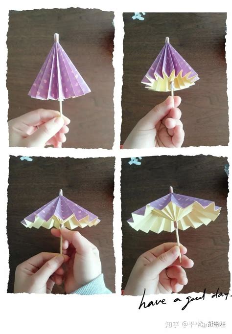 雨伞折纸教程 - 知乎