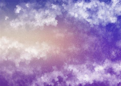 紫色白云天空背景图片免费下载-千库网