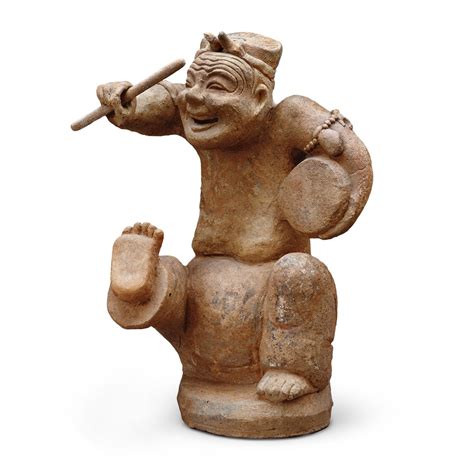 成都博物馆藏· 汉代陶俳优俑|博物馆|说唱|蜀地_新浪新闻