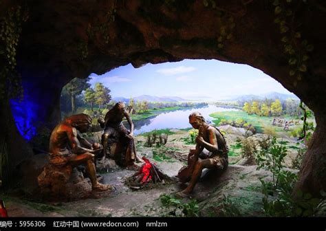 仙人洞遗址远古人类生活场景高清图片下载_红动中国