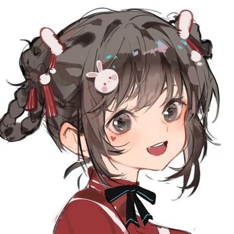 跨年头像甜美女生动漫版