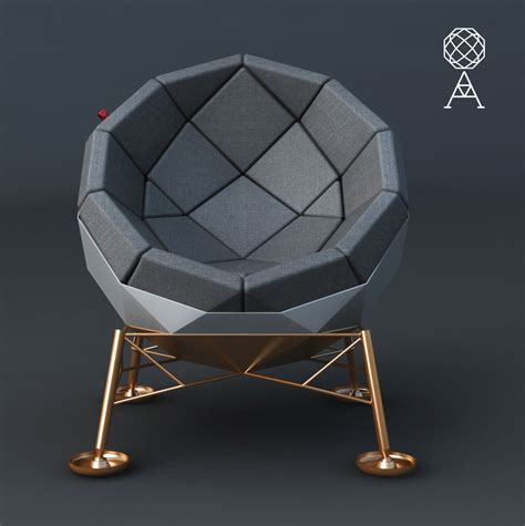 几何球形沙发椅 - 普象网