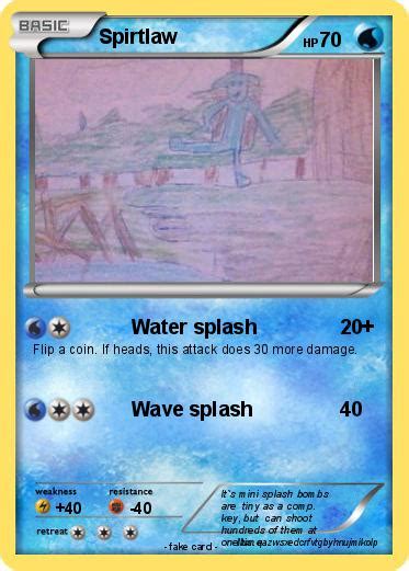 Pokémon Spirtlaw - Water splash - My Pokemon Card