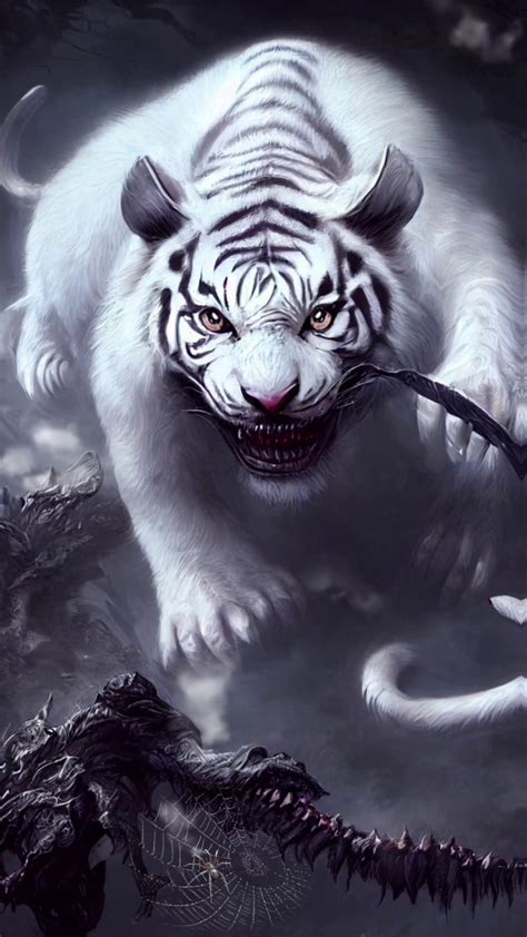 霸气的猛兽老虎(动物手机动态壁纸) - 动物手机壁纸下载 - 元气壁纸