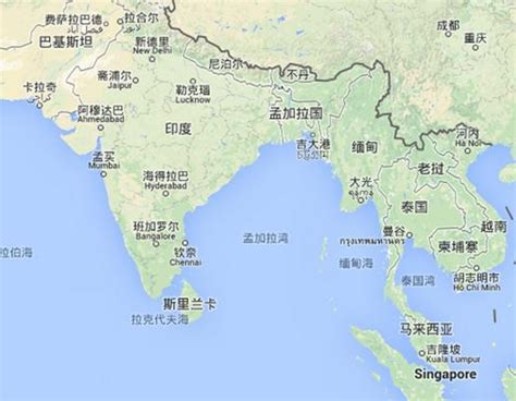 印度半岛地图图片