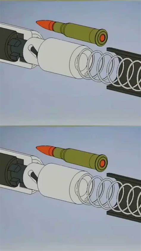 兵器之美，慢镜头展示子弹上膛的机械原理，让人震憾不已|GUMADE古川机械