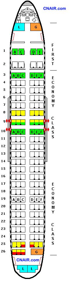 737-900ER型飞机座位分布图_百度知道