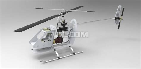 CH-47运输直升机简易玩具模型3D图纸 Solidworks设计 - KerYi