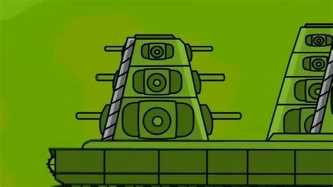 坦克世界动画：绿色kv44vs黑色kv44坦克_腾讯视频