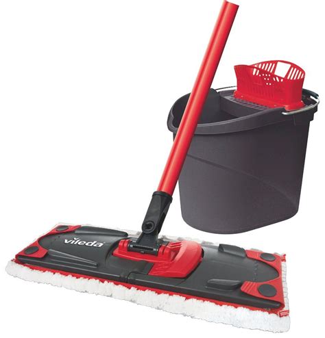 Vileda Easy Wring and Clean 100 Microfibre MOP N Bucket with Power Spin ...