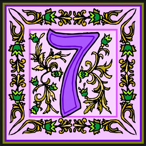 Numbers cute number seven clipart image – Clipartix