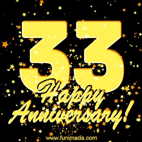 Happy Anniversary! 33rd Anniversary GIF Image. | Funimada.com