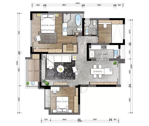 137平现代简约公寓，每个空间都超级宽敞~_海量设计师培训教学视频-设计得到