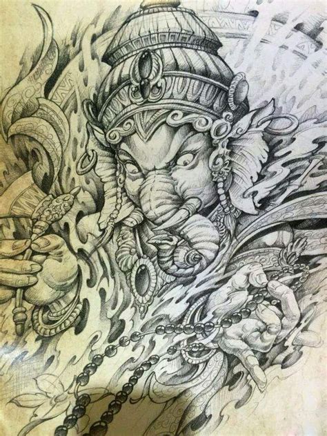 最全详解：象神纹身含义、忌讳与讲究、手稿 - 广州纹彩刺青