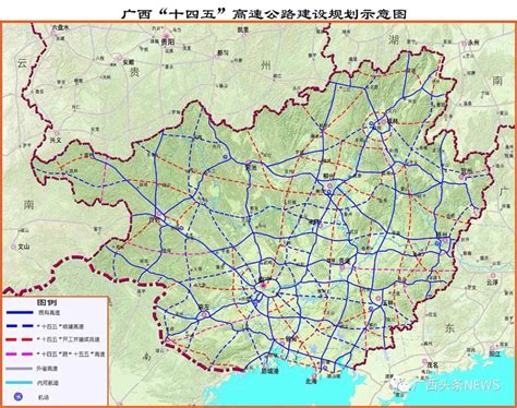 广西交通地图图片
