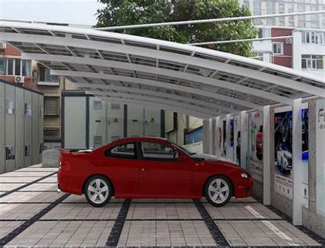 汽车棚，自行车车棚，小区车棚造型设计-智慧城市网