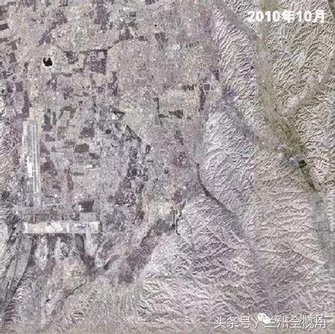 兰州新区卫星图记录秦王川从荒地到城市
