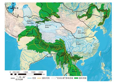 中国河流分布图图片