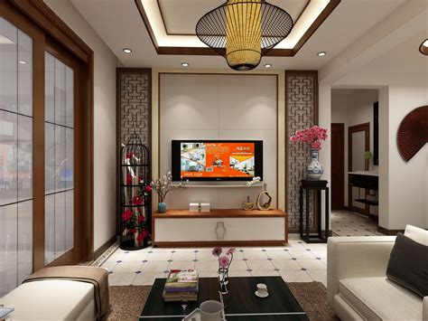 Y云南大理金K海景-86平米三居中式风格-谷居家居装修设计效果图
