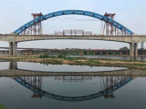 安吉梅溪大桥新建工程主拱安装完成|航道|作业|长湖_新浪新闻