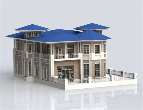 经典三层自建房屋设计图，占地120平方米左右 - 三层别墅设计图 - 别墅图纸商城
