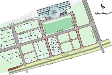 呼和浩特市火车东站综合交通枢纽区城市设计|清华同衡