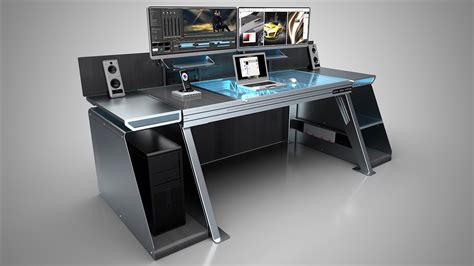 科技感十足的办工桌 - 普象网