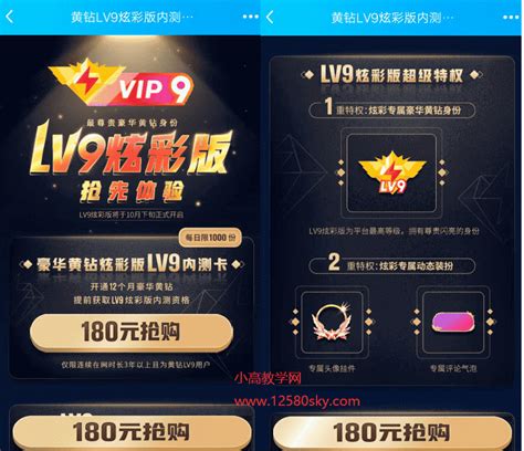 豪华QQ黄钻LV9炫彩版抢先体验即将上线 - 至尊技术网