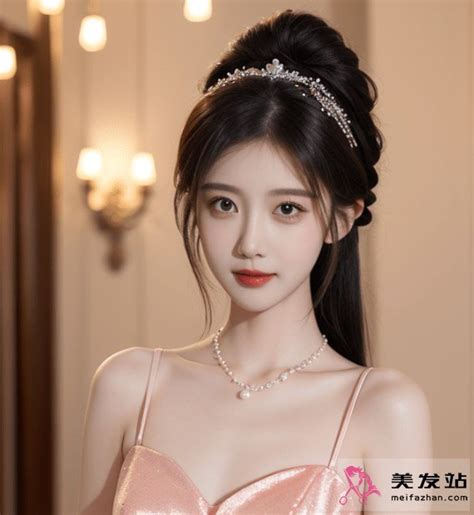 皇冠发型甜美女生头像