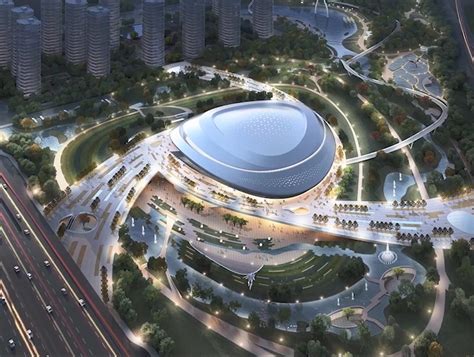 2022杭州亚运会场馆杭州奥体中心索乐图光导管项目完美竣工 - 土木在线