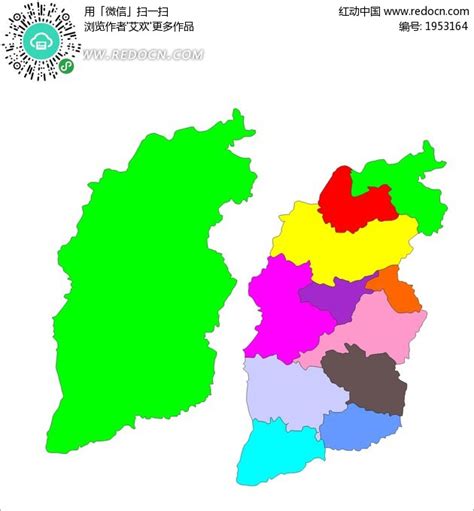 中国山西省地图矢量元素图片免费下载_PNG素材_编号1kxik00wp_图精灵