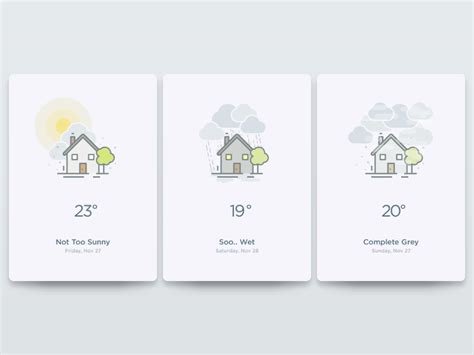 30款天气APP界面UI设计 - 设计之家